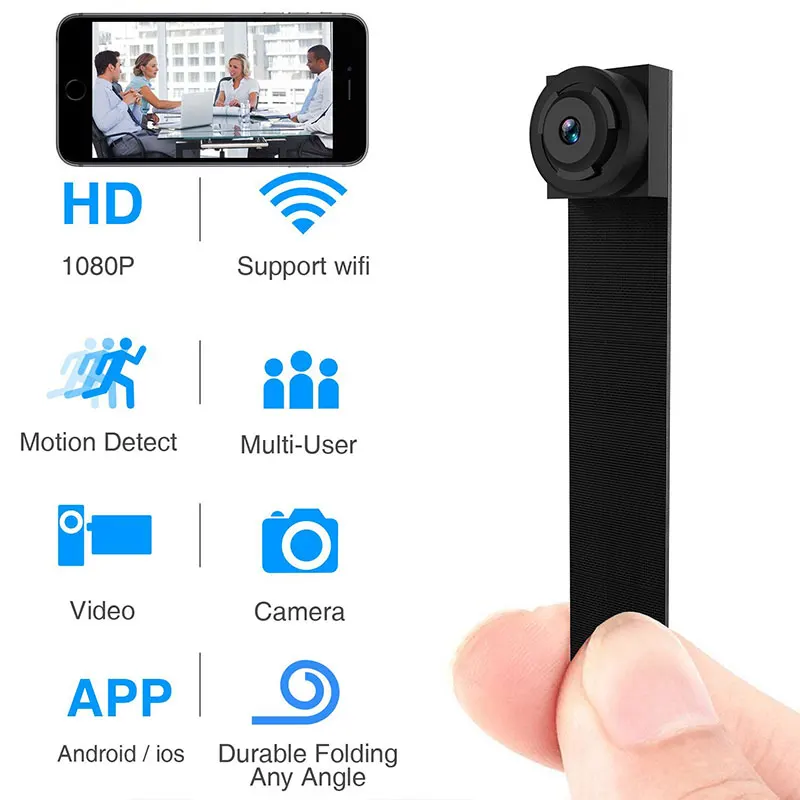 

H.264 Wifi Mini Cam 1080P DIY Flexible Camera Module HD Video Audio Recorder Motion Detection Infrared Night Vision Camcorder