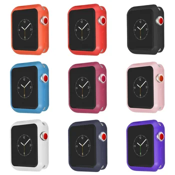 

NEW Soft Silicone Matte Case for Apple Watch 3 2 1 42MM 38MM Cover Full Protection Shell for iWatch 5 4 40MM 44MM Watch Bumper