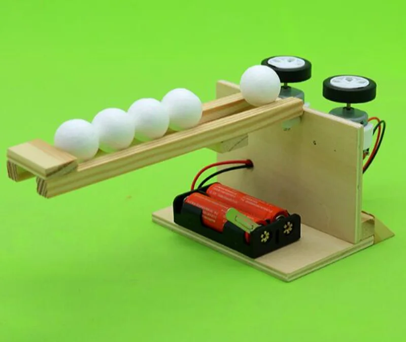 Happyxuan шариковый излучатель Дети DIY Science наборы для экспериментов деревянная