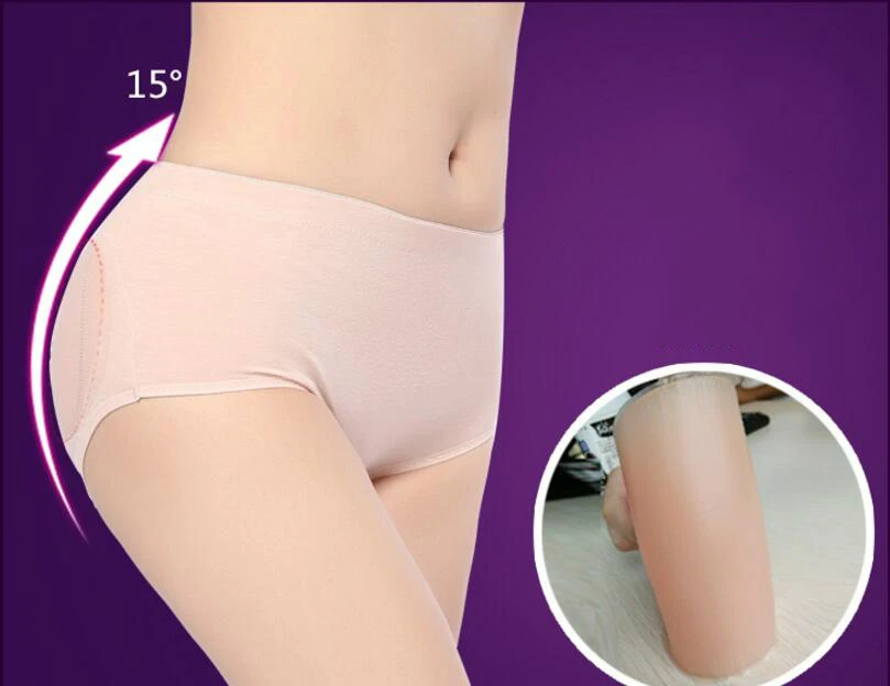 

New Women Sexy Butt Enhancer Panties Sillicon Pads Push Up Buttock underwear Removable Inserts butt lifter