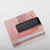 QOONG High Quality Leather Money Clip Metal Men Women Card Pack Slim Bills Cash Clips Clamp for Money Thin Billfold Holder ► Photo 3/6