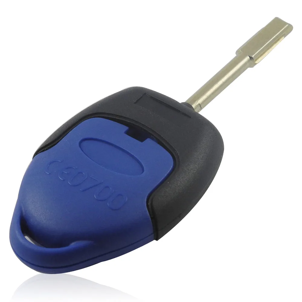 

Key Shell for Ford Transit Connect Set 3 Button Blue FO21 Blade Replacement Auto Car Cover Case Fob Remote Key for Ford