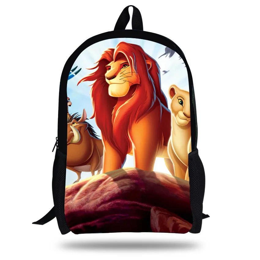 

16-inch Simba The Lion King Backpack Kids Boys Cartoon The Lion King School Bags Children Girls Mochilas Escolares
