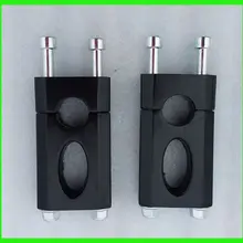 Круглый 7/" 22 мм образного руля зажим для Kawasaki Suzuki Yamaha Алюминий черный