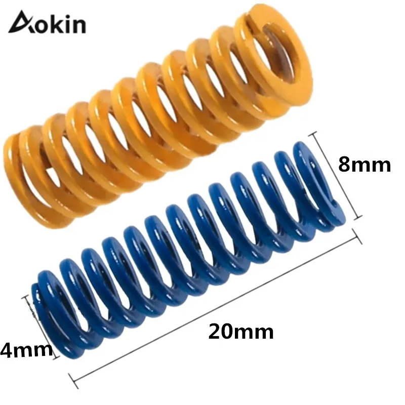 10 шт. длина 20 мм OD8mm ID4mm детали для 3d принтера пружина для подогрева кровати MK3 CR-10 Горячая кровать импортируется для 3d принтера пружина давления