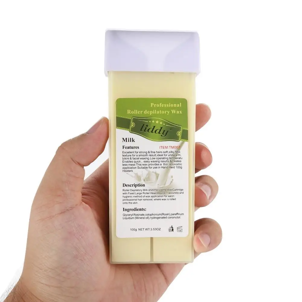 Milk smell Depilatory Wax Cartridge for Refillable Roll On Wax Heater