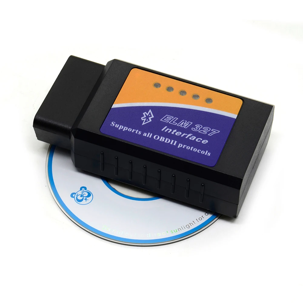 ELM 327 Bluetooth ELM327 OBDII/OBD2 V2.1 сканер для диагностики транспорта инструмент считыватель работает на Android Прямая поставка