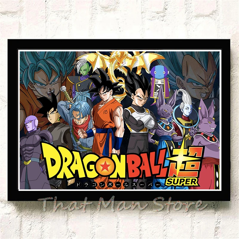 Dragon Ball Z Аниме Книги по искусству работы Книги по искусству принт живопись плакат настенные панно для дома декоративные настенные