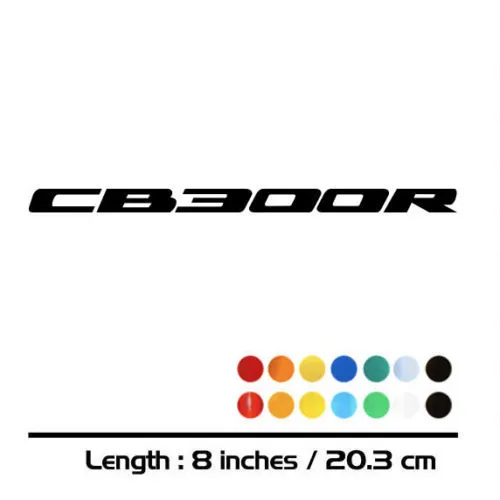 

2 X New Sales motorcycle bike Fuel tank Wheels Fairing notebook Luggage helmet MOTO Sticker decals For HONDA CB300R