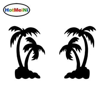 

HotMeiNi 11*16cm Palm Tree Car Sticker Set Of Two Vinyl Decal Hawaiian Coconut Tropical Paradise Truck SUV Car Window