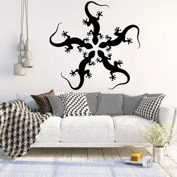 

Art Wall Sticker Lizard Gecko Wall Decoration Animal Room Decor Vinyl Art Removeable Ornament Poster Modern Mural LY133