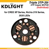 KDLITKER Triple 3TP-20 DTP Copper MCPCB for Cree XP Series / Nichia 219 Series / 3535 LEDs - Parallel or Individual ( 5 pcs ) ► Photo 1/6