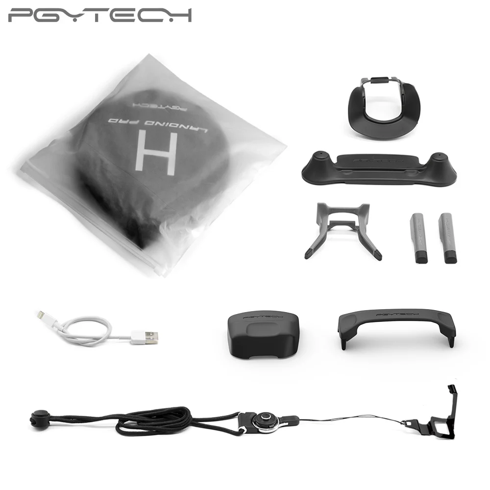 

PGYTECH Accessories Combo for Mavic pro/Platinum (landing pad/Control Stick Protector/Lens Hood /propeller holder/landinggear)
