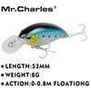 Mr.Charles-leurre de pêche flottant CMC006, appât artificiel, wobbler, cranbait, matériel de pêche, 53mm, 8g, 0 à 0.8m, 3D E ► Photo 1/6