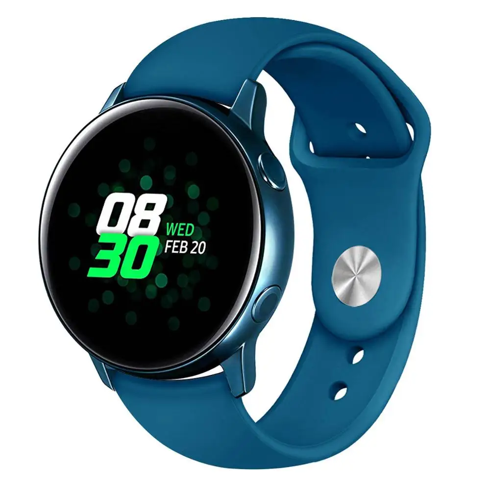 Galaxy watch Active 2 band для samsung galaxy watch 42 мм gear sport 20 мм ремешок для часов amazfit bip huawei watch 2 pro Аксессуары - Цвет ремешка: Yanqing