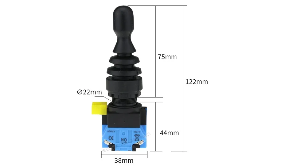 22 мм джойстик переключатель мгновенный поддерживается 2 Позиции 2NO самоблокирующийся сброс возврата вобль палка HKD-FW22/HKD-FW12