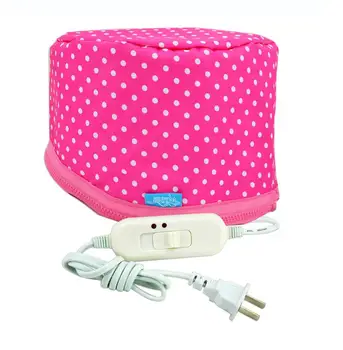 

2016 Heated Cap 3 Temperature Control Hair Care Heated Cap Hot Oil Cap Hair Mask Electric Heating Cap Dry Hair Hat