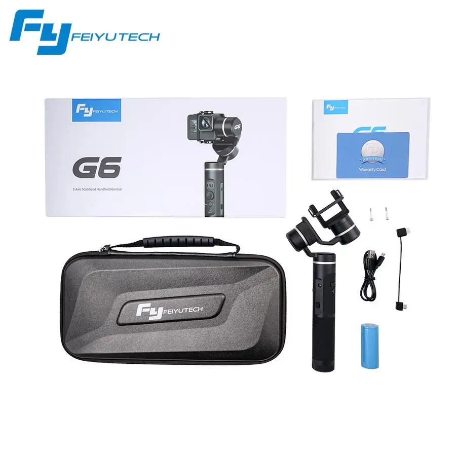 

In Stock Feiyu Tech G6 360 Degree 3-Axis Camera Gimbal With WiFi Bluetooth Remote Control For GoPro Hero 6/5/4 RX0 VS Zhiyun Z1