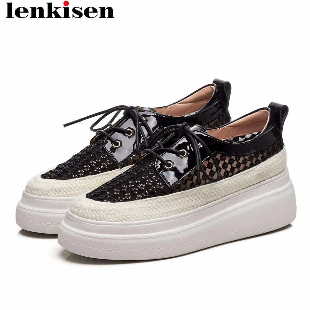 platform lace up loafers