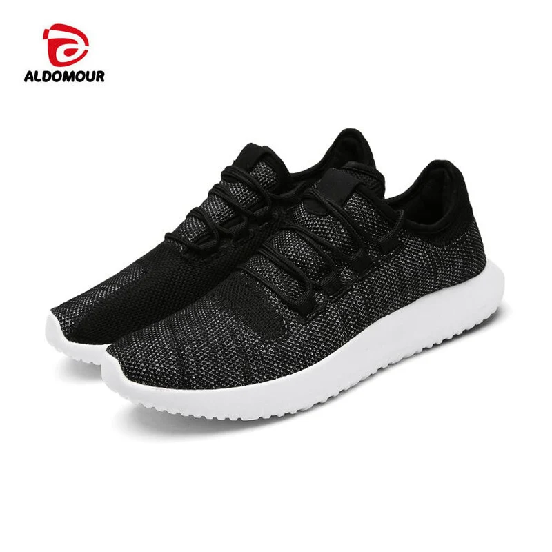 

ALDOMOUR 2017 Men Women Sneakers Breathable Sport Shoes Male Female Running Shoes Light Sneakers For Large Size 36-44 1628-1