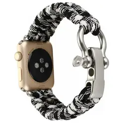 Браслет для наручных часов apple watch 42 мм 38 мм нейлоновый спортивный браслет для iwatch 3 2 1 ремень серии