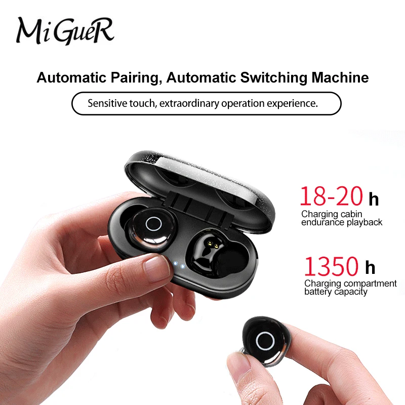 OVEVO Q65 TWS Bluetooth 5 0 наушники IPX7 водонепроницаемые Dual Wrieless 3D стерео гарнитура