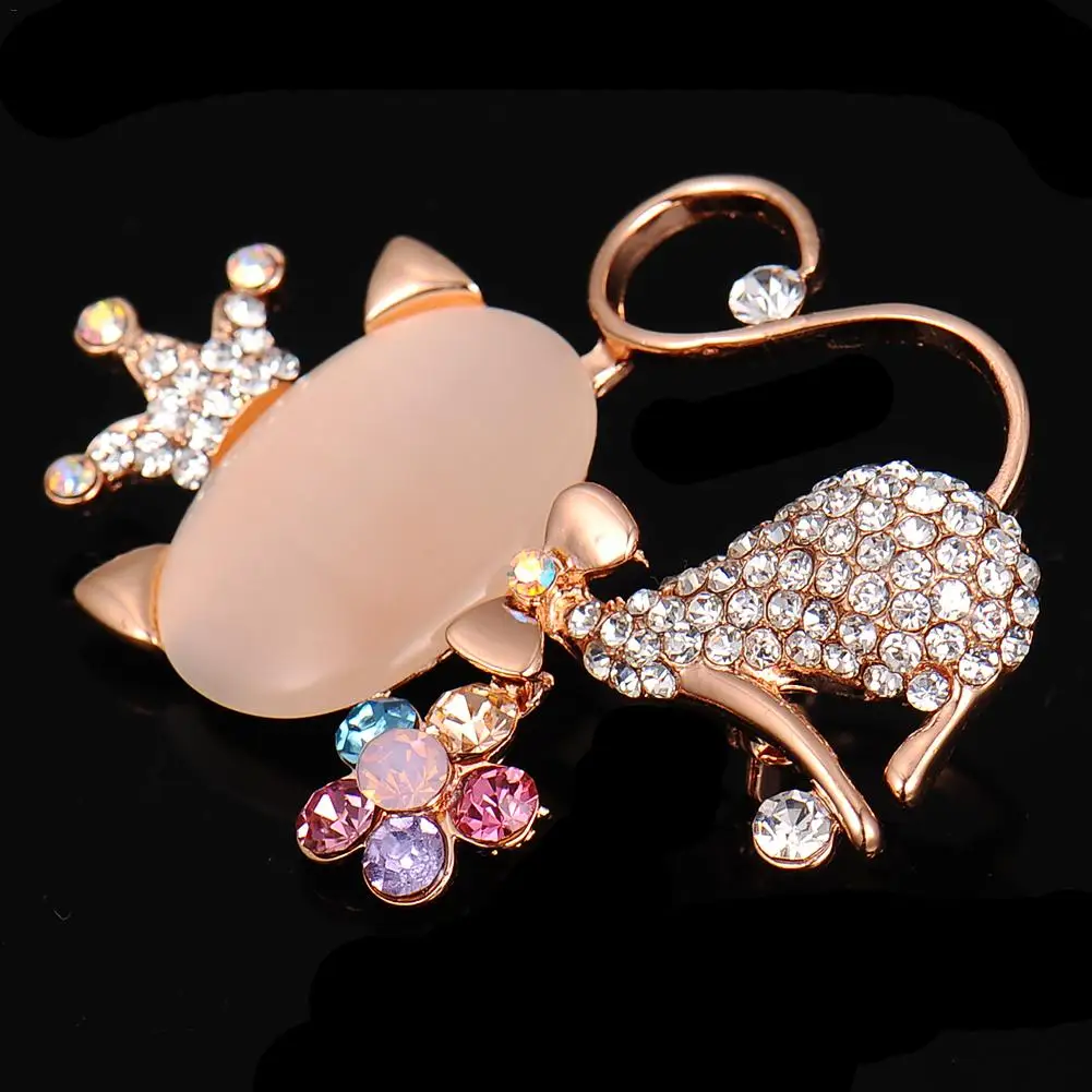 

New Popular Brooch Jewelry Ladies Clothing Accessories Decorative Acrylic Resin Cute Kitten Shape Gift