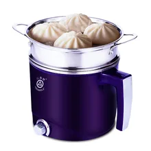 Электрический сковородке мини-кастрюля машина для приготовления лапши студент hotpot электрическая мини-плита с пароход небольшой техника для кухни