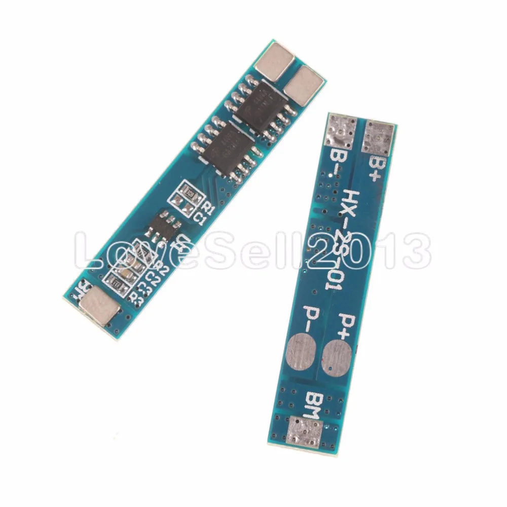 Защитная плата для литий ионных батарей 2 шт. 2S 5A BMS PCM аккумуляторов 7 4 В 8 18650