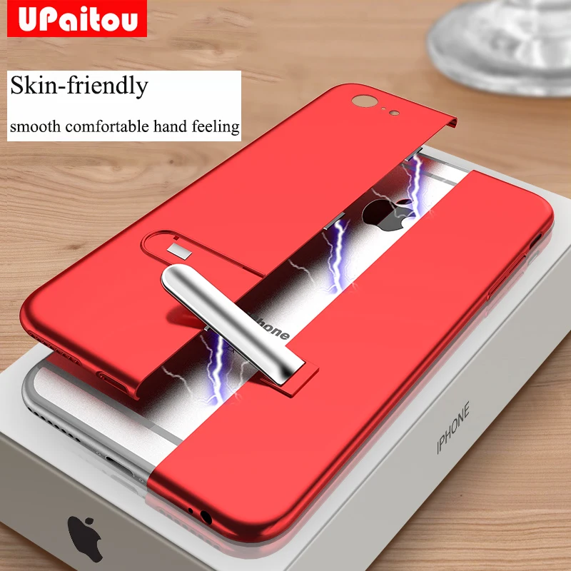 

UPaitou Magnetic Case For iPhone 6 Plus Full Protection Case Contrast Kickstand Magntique Adsorption Cover For iPhone6Plus