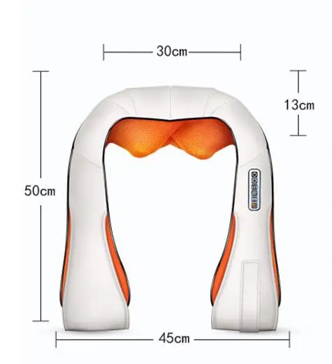 Top Grade Home Car Electrical Body Massager Vibrating+Kneading Massage U Shape Neck Back Shoulder Shiatsu Infrared 3D Massager