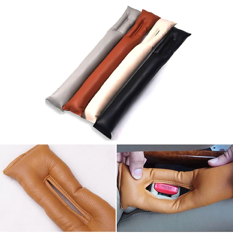 

Grey Black Beige Brown Car Seat Cushion Crevice Gap Stopper PU Leather Leakproof Protector Car Seat Cover Pad