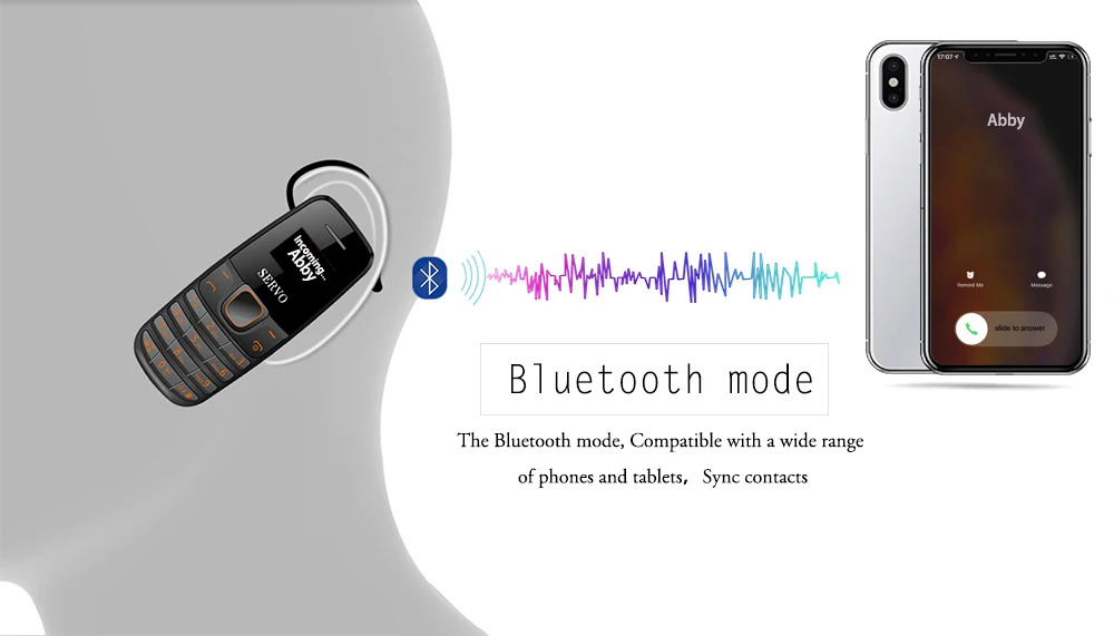 SERVO S09 телефон Bluetooth Dialer Мини Сотовые телефоны 0,66 дюймов маленький экран GSM низкое излучение Две сим Bluetooth наушники