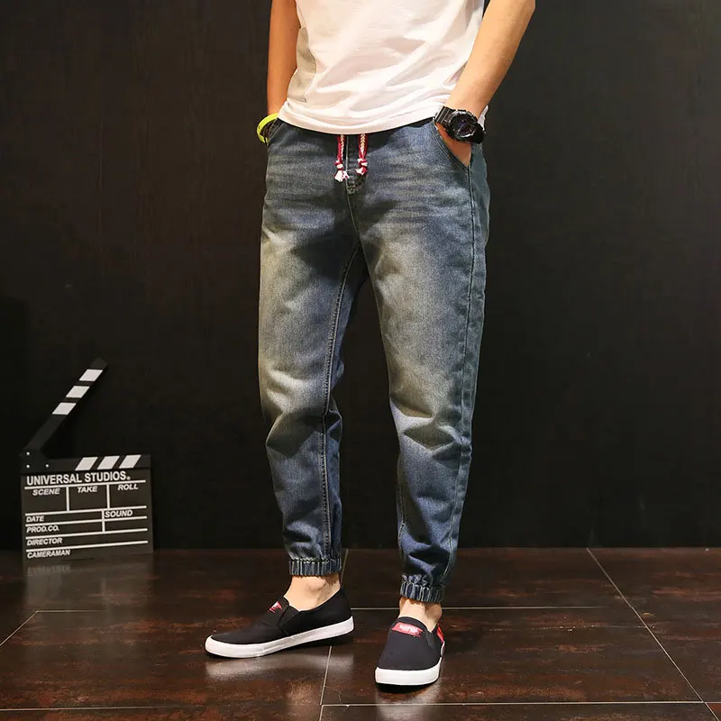elastic jeans for men