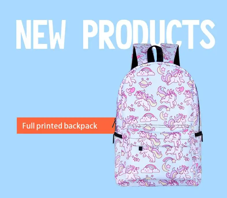 Kawaii мультфильм рюкзак с единорогом для девочек-подростков детские школьные сумки Для женщин молодежный рюкзак детский школьный рюкзак