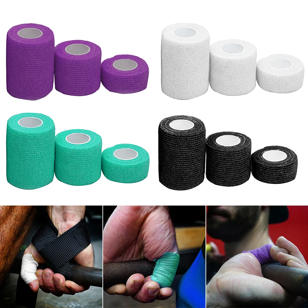 3pcs Self Adhesive Injury Sports Tape Finger Pain Relief Protection Muscles Athletic Weightlifting Bandage Care Strain Knee#2