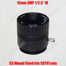 3 шт./лот 3MP 1/2. " 12 мм CS Mount Интерфейс инфракрасные Объективы для систем охранного видеонаблюдения многослойным покрытием для 720 P 960 P 1080 аналоговая IP фургон Камера