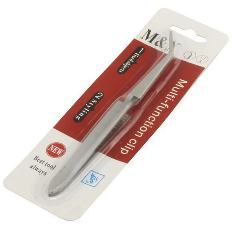 1pcs Acrylic Nail Shaping Tweezers Stainless Steel Multiple Functional