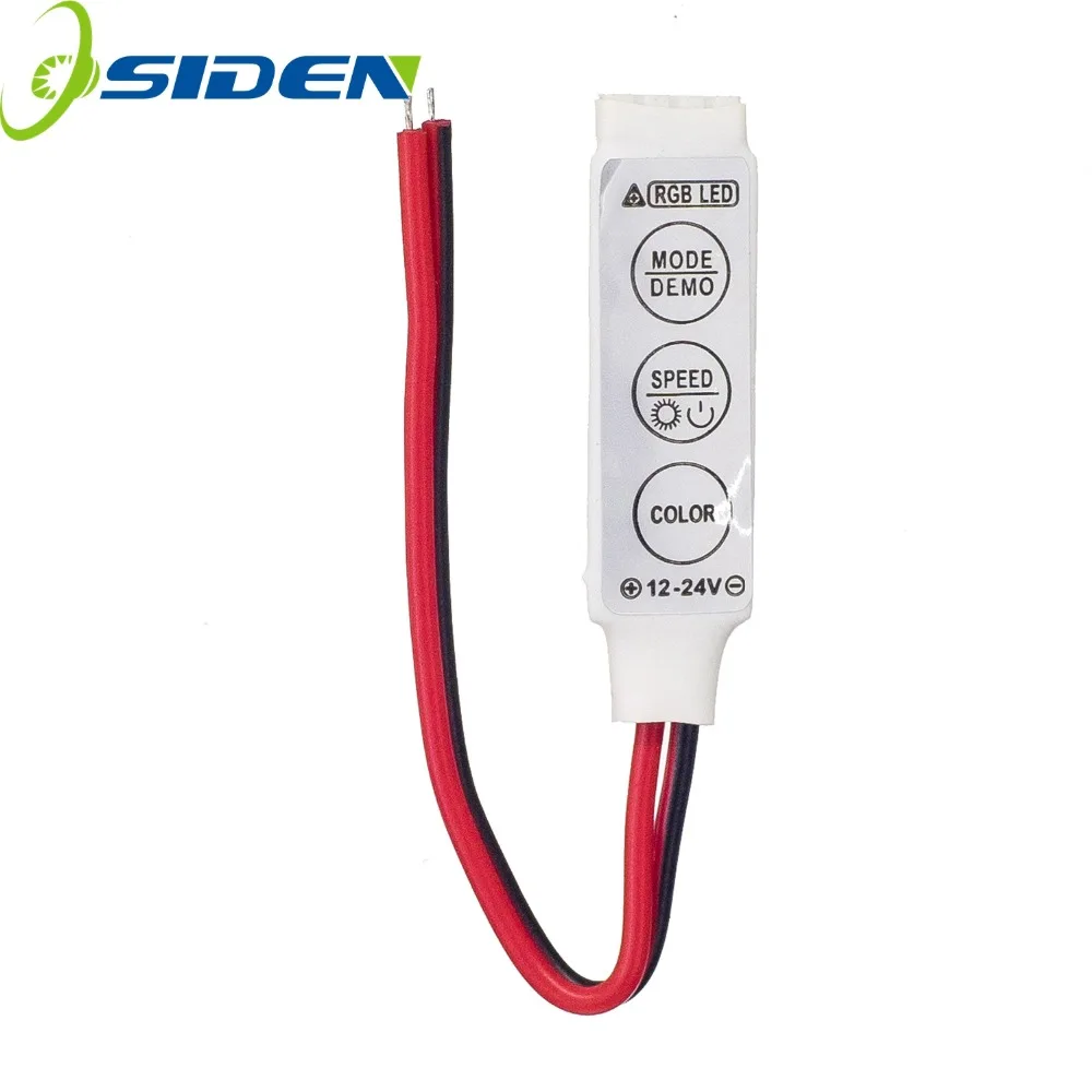 Светодиодный мини контроллер RGB 3 клавиши 5 шт. для 5050 3528 SMD светодиодный
