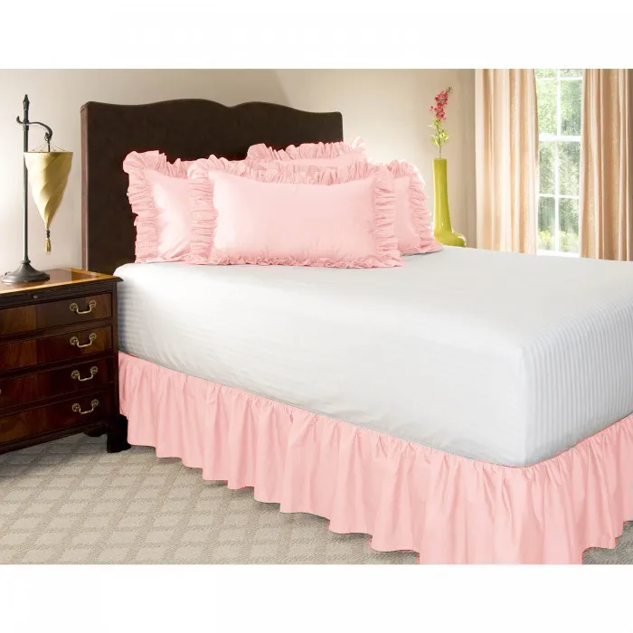 Чистый цвет без поверхности кровати эластичная лента кровать юбка Твин Полный queen king Размер Кровать фартук покрывало 38 см высота