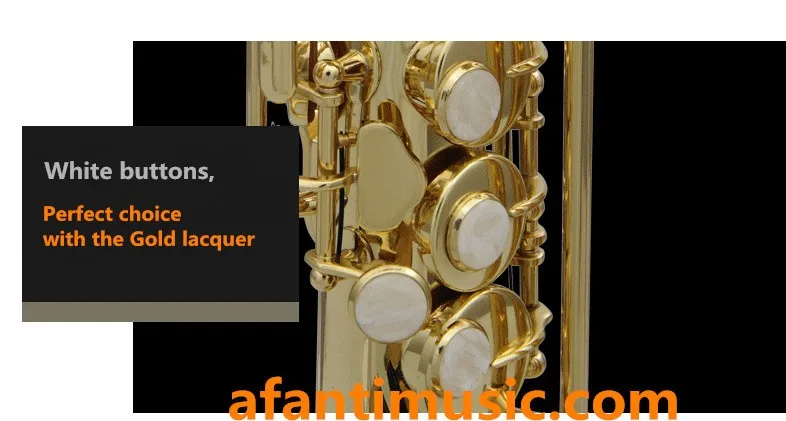 Afanti музыка/Желтая латунь/Bb ключ/Высокая F# диапазон/прямой Саксофон сопрано(AFSST-400