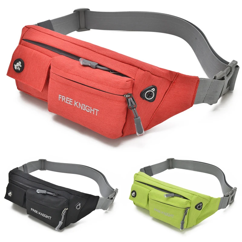 

2018 Waist Bags Nylon waterproof for Men Women Walking Pockets Portable Hiking Running Sports Waist Pack
