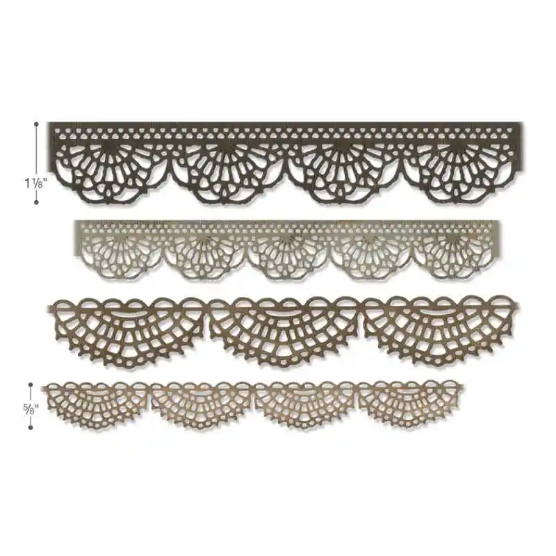 

Lace Crochet Borders Metal Cutting Dies For DIY Scrapbooking Embossing Paper Cards Making Decorative Craft New 2019 Dies Diecuts