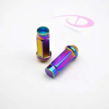 

Custom Gr5 titanium alloy wheel color lug nut for all car M12*1.5*55mm of 20 pieces