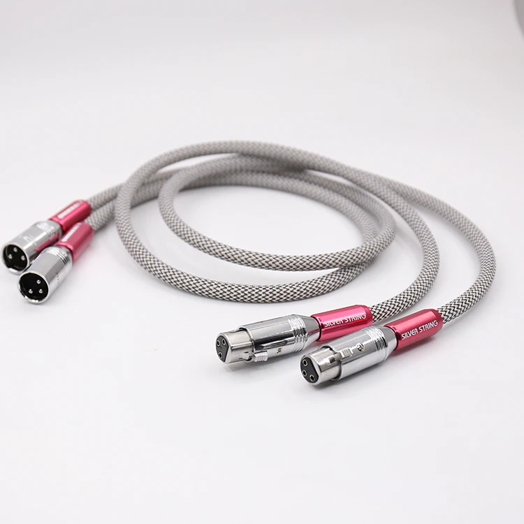 Hifi аудио посеребренный hifi XLR кабель xlr видео кабель|cable extension|rca to 2 rcarca cable extension |
