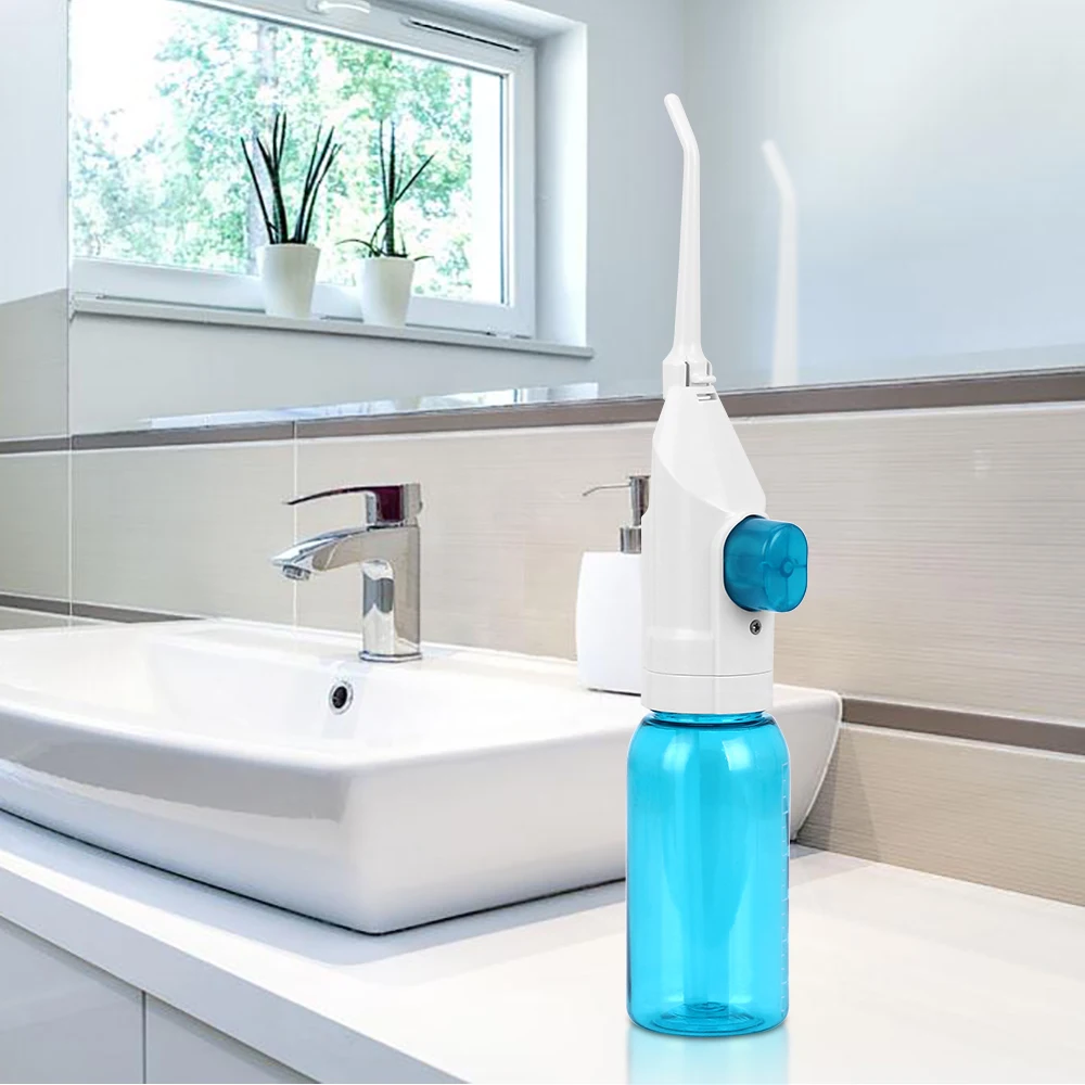 Jato de Água Limpador de Dentes Azdent Irrigador Oral Portátil Peças Rebitador Nasal Pressão 180ml 2 2 Cheap Irrigadores orais