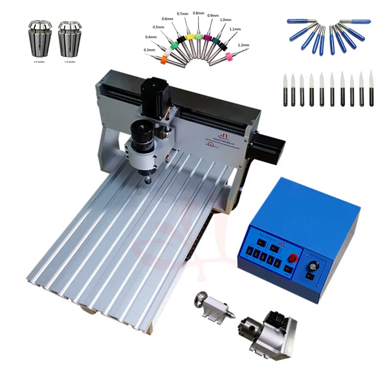 

mini DIY Engraving machine LY 3020Z 500W 3axis CNC router 4axis ER11 Collet woodworking