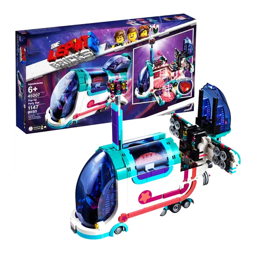 

2019 New 45007 Pop-Up Party Bus Compatible with Legoing Movies 2 Set 70828 Building Blocks Educational Toys Christmas Gifts