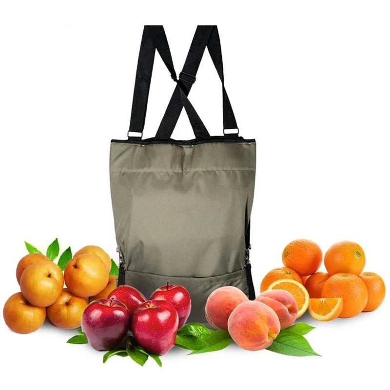 

New-Garden Picking Apron Fruit Picking Bag Vegetable Harvest Storage Pouch Adjustable Size