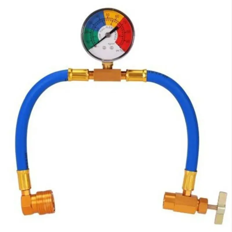 

Car R134a Recharge Measuring Hose convey Gauge Adapter Refrigerant Charging Pipe